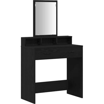 Coiffeuse en chêne noir 79x41x140cm - Vidaxl Coiffeuse en chêne noir 79x41x140cm - Vidaxl