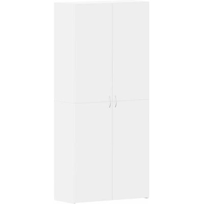 Vidaxl Armoire à Chaussures Blanche 80x35.5x180 cm - Armoire à chaussures Vidaxl Armoire à Chaussures Blanche 80x35.5x180 cm - Armoire à chaussures