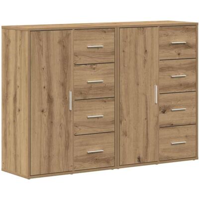 vidaXL - Chêne Artisan Buffet - Marron - 60x31x84 cm - Buffet vidaXL - Chêne Artisan Buffet - Marron - 60x31x84 cm - Buffet