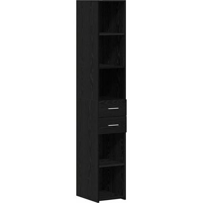 Bahut en bois engineered noir VidaXL - Mobilier de rangement moderne Bahut en bois engineered noir VidaXL - Mobilier de rangement moderne