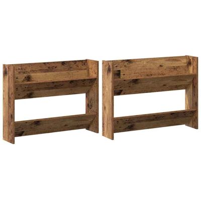 vidaXL Cabinet à chaussures 2 pc 80 x 18 x 60 cm Bois d'ingénierie vidaXL Cabinet à chaussures 2 pc 80 x 18 x 60 cm Bois d'ingénierie