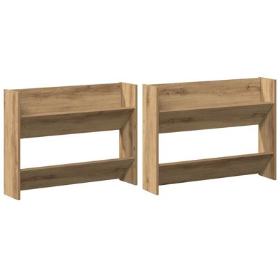 vidaXL Cabinet à chaussures 2 pc 81 x 18 x 60 cm Bois d'ingénierie vidaXL Cabinet à chaussures 2 pc 81 x 18 x 60 cm Bois d'ingénierie