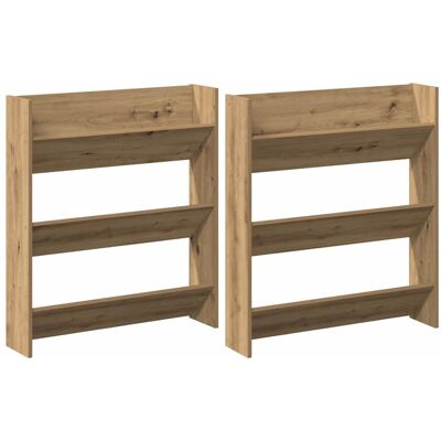 vidaXL Cabinet à chaussures 2 pc 85 x 18 x 90 cm Bois d'ingénierie vidaXL Cabinet à chaussures 2 pc 85 x 18 x 90 cm Bois d'ingénierie