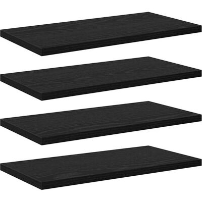 vidaXL Étagère à livres 3 niveaux 4 pc 40 x 20 x 1,5 cm Noir vidaXL Étagère à livres 3 niveaux 4 pc 40 x 20 x 1,5 cm Noir