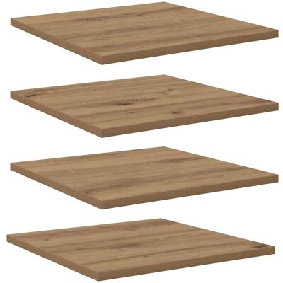 vidaXL Étagère à livres 3 niveaux 4 pc 40 x 40 x 1,5 cm Marron vidaXL Étagère à livres 3 niveaux 4 pc 40 x 40 x 1,5 cm Marron