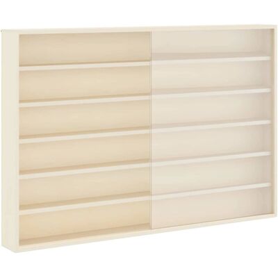 vidaXL Vitrine Murale avec étagère Beige 80 x 8,5 x 54 cm Contreplaqué vidaXL Vitrine Murale avec étagère Beige 80 x 8,5 x 54 cm Contreplaqué