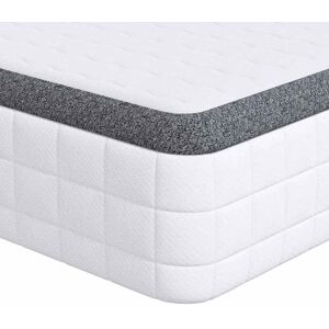 vidaXL Matelas Blanc et Gris 90 x 190 cm Printemps Bonell vidaXL Matelas Blanc et Gris 90 x 190 cm Printemps Bonell