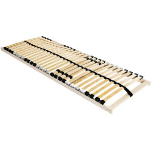 vidaXL Sommier à lattes Marron 90 x 190 cm Bois de hêtre massif vidaXL Sommier à lattes Marron 90 x 190 cm Bois de hêtre massif