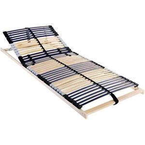 vidaXL Sommier à lattes Marron 80 x 190 cm Bois de hêtre massif vidaXL Sommier à lattes Marron 80 x 190 cm Bois de hêtre massif
