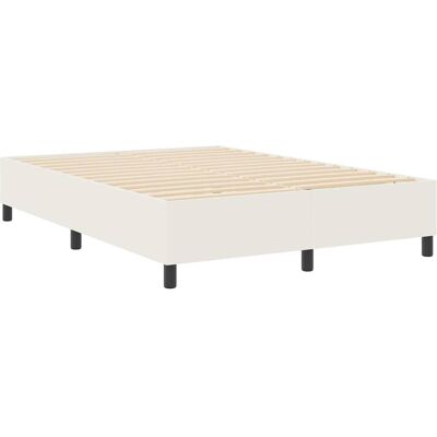 VIDAXL - Structure de lit crème 140x200 - Lit plateforme moderne VIDAXL - Structure de lit crème 140x200 - Lit plateforme moderne