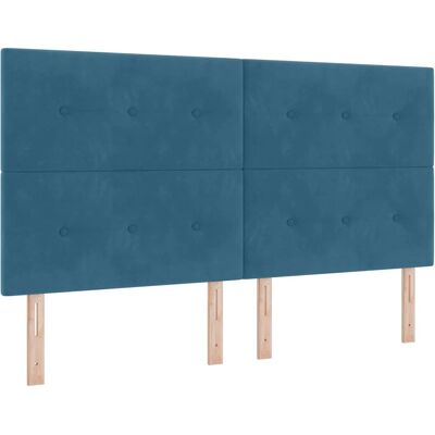 Tête de lit en Velours Bleu Foncé - Tête de lit Tête de lit en Velours Bleu Foncé - Tête de lit