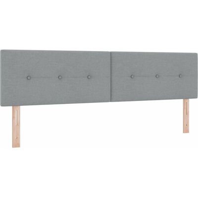 Tête de lit Vidaxl - Ajustable 180cm Gris Clair Texturé Tête de lit Vidaxl - Ajustable 180cm Gris Clair Texturé