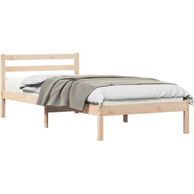 Cadre de lit Vidaxl avec tête en bois de pin 80x220 cm - Cadre de lit Cadre de lit Vidaxl avec tête en bois de pin 80x220 cm - Cadre de lit