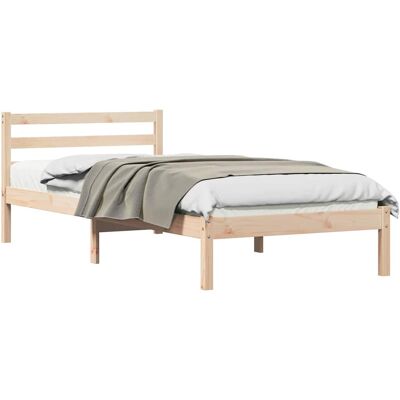 Cadre de Lit VidaXL 90x220cm Bois de Pin Massif - Cadre de lit Cadre de Lit VidaXL 90x220cm Bois de Pin Massif - Cadre de lit