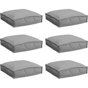 Ensemble de coussins en polyester gris Vidaxl - Coussins Ensemble de coussins en polyester gris Vidaxl - Coussins