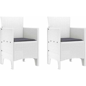 Ensemble de Chaises de Jardin Vidaxl - Moderne, Résistant aux Intempéries, Empilable Ensemble de Chaises de Jardin Vidaxl - Moderne, Résistant aux Intempéries, Empilable