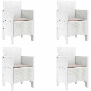 Vidaxl Ensemble de Chaises de Jardin - Rotin Synthétique Résistant, 4 Pièces Vidaxl Ensemble de Chaises de Jardin - Rotin Synthétique Résistant, 4 Pièces