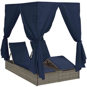 Vidaxl Lit de détente double - Réglable, Imperméable, Jardin Vidaxl Lit de détente double - Réglable, Imperméable, Jardin