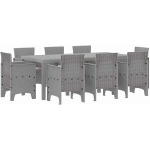 Ensemble de Salle à Manger de Jardin 9 Pièces - Rotin en Polyéthylène Résistant aux UV Ensemble de Salle à Manger de Jardin 9 Pièces - Rotin en Polyéthylène Résistant aux UV