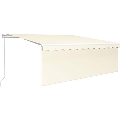 Store Retractable VidaXL Crème avec LED - Ombrage et Intimité Store Retractable VidaXL Crème avec LED - Ombrage et Intimité