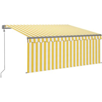 Marque Modèle Jaune Blanc - Pergola Extensible Extérieure Marque Modèle Jaune Blanc - Pergola Extensible Extérieure