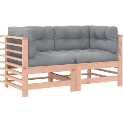 Canapé d'angle vidaXL - Bois de Douglas durable, modulable, pour extérieur Canapé d'angle vidaXL - Bois de Douglas durable, modulable, pour extérieur