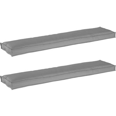 Ensemble de 2 coussins d'extérieur gris Vidaxl Ensemble de 2 coussins d'extérieur gris Vidaxl