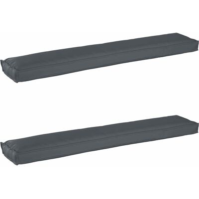 Ensemble de coussins vidaxl pour bancs - Imperméable, Moderne, 2 pcs Ensemble de coussins vidaxl pour bancs - Imperméable, Moderne, 2 pcs