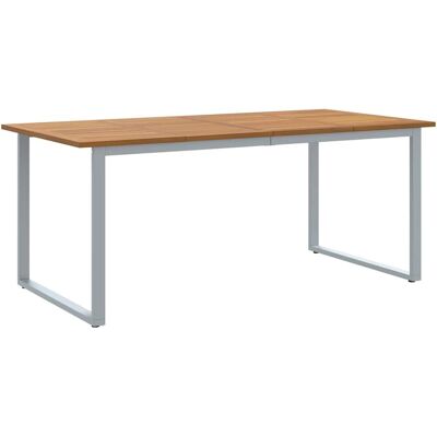 Table à Manger Extérieure Grise Vidaxl - 180x90x75 cm - Table d’Extérieur Table à Manger Extérieure Grise Vidaxl - 180x90x75 cm - Table d’Extérieur