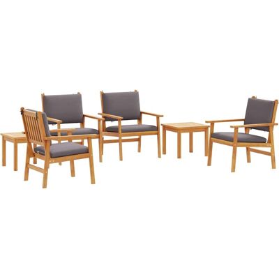 vidaXL Ensemble avec 2 chaises et table - Ensemble de repas d'extérieur vidaXL Ensemble avec 2 chaises et table - Ensemble de repas d'extérieur