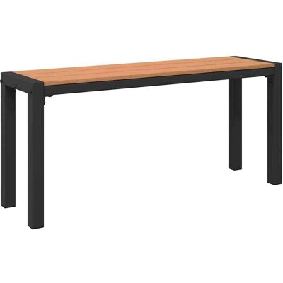 Vidaxl - Banc de jardin 100 cm - acier & WPC brun/noir Vidaxl - Banc de jardin 100 cm - acier & WPC brun/noir