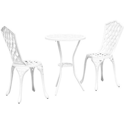 Ensemble Bistro de Jardin Vidaxl - Aluminium Moderne 2 Chaises Table Ensemble Bistro de Jardin Vidaxl - Aluminium Moderne 2 Chaises Table