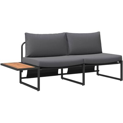 vidaXL Canapé Extérieur - Anthracite - Rectangulaire - Plusieurs Places - Mobilier de Jardin vidaXL Canapé Extérieur - Anthracite - Rectangulaire - Plusieurs Places - Mobilier de Jardin