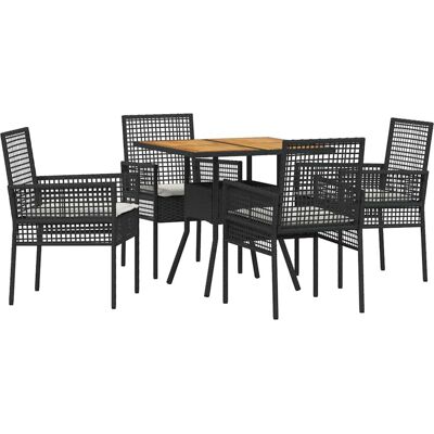 Ensemble de repas de jardin Vidaxl - 5 pièces de mobilier extérieur moderne Ensemble de repas de jardin Vidaxl - 5 pièces de mobilier extérieur moderne