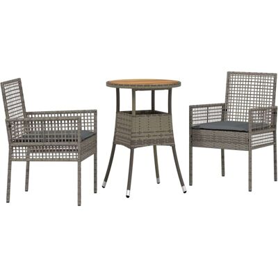 Ensemble de Salle à Manger de Jardin Vidaxl - Moderne, Résistant aux Intempéries, 2 Pièces Ensemble de Salle à Manger de Jardin Vidaxl - Moderne, Résistant aux Intempéries, 2 Pièces