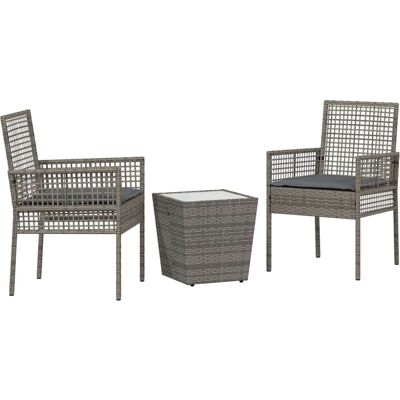 Ensemble de Jardin Vidaxl 3 Pièces avec Coussins - Mobilier de Jardin Ensemble de Jardin Vidaxl 3 Pièces avec Coussins - Mobilier de Jardin