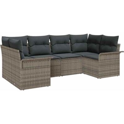 Ensemble de Canapé de Jardin Vidaxl 6 Pièces Rotin Synthétique Ensemble de Canapé de Jardin Vidaxl 6 Pièces Rotin Synthétique