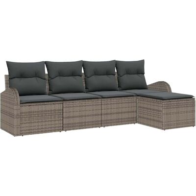 Ensemble de Canapé de Jardin Vidaxl - Modulaire, Imperméable, Gris Ensemble de Canapé de Jardin Vidaxl - Modulaire, Imperméable, Gris