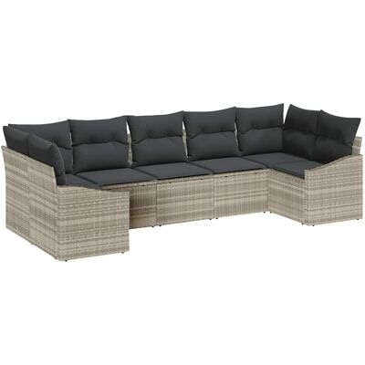 Ensemble de Canapés de Jardin Vidaxl 7 Pièces Ratan Synthétique Ensemble de Canapés de Jardin Vidaxl 7 Pièces Ratan Synthétique