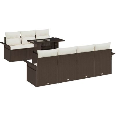 Ensemble de Canapés de Jardin Vidaxl 8 Pièces - Design Moderne Matériau Durable Ensemble de Canapés de Jardin Vidaxl 8 Pièces - Design Moderne Matériau Durable