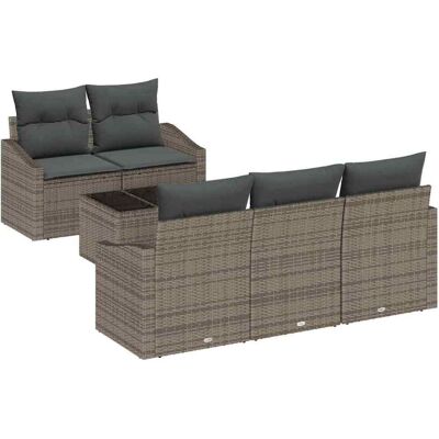 Ensemble de Canapé de Jardin 6 Pièces Cushions Design Moderne Ensemble de Canapé de Jardin 6 Pièces Cushions Design Moderne