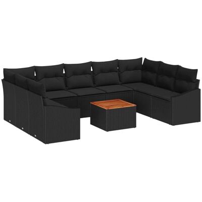 Ensemble de Canapés de Jardin Rectangulaire en Poly Rattan Synthétique - IKEA Ensemble de Canapés de Jardin Rectangulaire en Poly Rattan Synthétique - IKEA