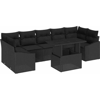 Ensemble de Canapé de Jardin Noir - Ensemble de Canapé de Jardin Ensemble de Canapé de Jardin Noir - Ensemble de Canapé de Jardin