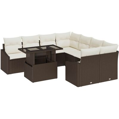 Marque Inconnue Modèle - Ensemble de Canapés de Jardin 9 Pièces - Mobilier d'Extérieur Marque Inconnue Modèle - Ensemble de Canapés de Jardin 9 Pièces - Mobilier d'Extérieur