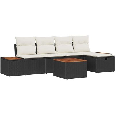 Ensemble de Canapés de Jardin Vidaxl 6 Pièces - Résistant aux Intempéries, Design Moderne Ensemble de Canapés de Jardin Vidaxl 6 Pièces - Résistant aux Intempéries, Design Moderne