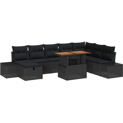 Marque Modèle - Ensemble de Canapés de Jardin - 9 Pièces Marque Modèle - Ensemble de Canapés de Jardin - 9 Pièces