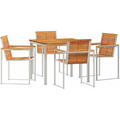 vidaXL Ensemble de salle à manger pour jardin 5 pcs vidaXL Ensemble de salle à manger pour jardin 5 pcs