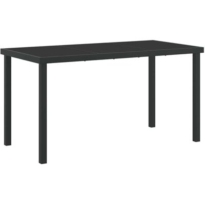 Vidaxl - Table de Jardin - 140x80x73 cm - Noire - Garden Table Vidaxl - Table de Jardin - 140x80x73 cm - Noire - Garden Table