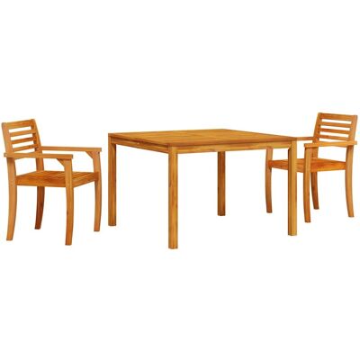 vidaXL Ensemble de 2 en acacia naturelle marron - Mobilier d'extérieur vidaXL Ensemble de 2 en acacia naturelle marron - Mobilier d'extérieur