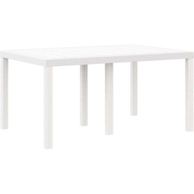 Table Extérieure Blanche en Plastique Rectangulaire - Table Table Extérieure Blanche en Plastique Rectangulaire - Table